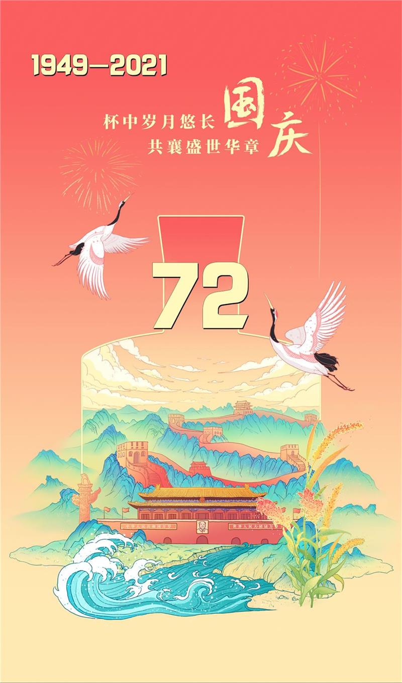 山河壮丽，岁月峥嵘，祝福我们的国家繁荣富强！